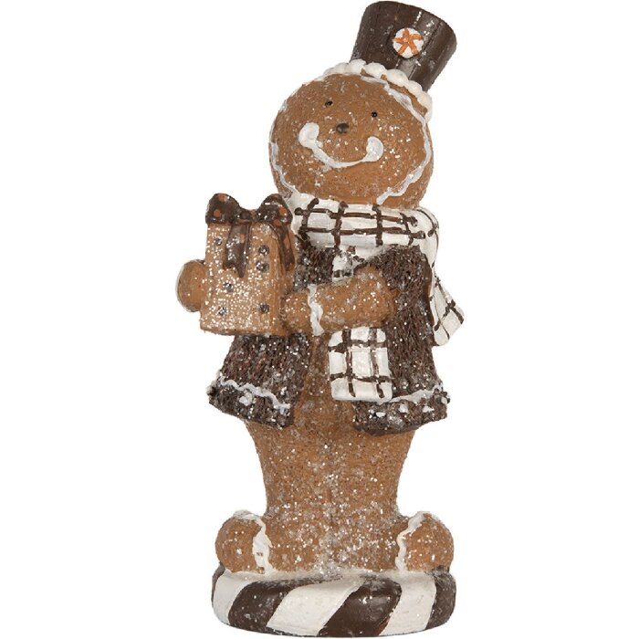 Clayre & Eef Décoration Bonhomme en Pain dÉpices 9x8x20 cm