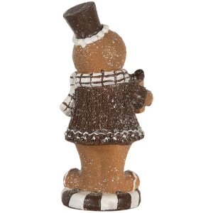 Clayre & Eef Décoration Bonhomme en Pain dÉpices 9x8x20 cm