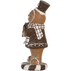 Clayre & Eef Décoration Bonhomme en Pain dÉpices 9x8x20 cm