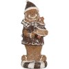 Clayre & Eef Décoration Pain dÉpice 8x8x20 cm Marron Blanc