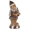 Clayre & Eef Décoration Pain dÉpice 8x8x20 cm Marron Blanc