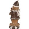 Clayre & Eef Décoration Pain dÉpice 8x8x20 cm Marron Blanc