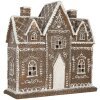 Clayre & Eef 6PR5814 Maison Décoration LED 26x10x25 cm Marron/Blanc