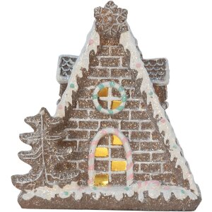 Clayre & Eef 6PR5824 Maison Décorative LED 17x10x18 cm