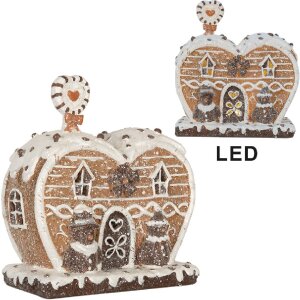 Maison Décorative LED Clayre & Eef 18x10x19 cm