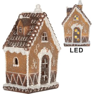 Clayre & Eef 6PR5827 Maison Décorative LED 13x9x20 cm