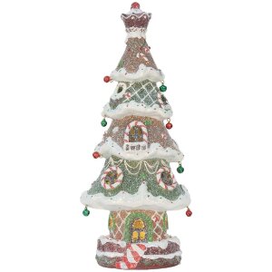 Clayre & Eef 6PR5828 Sapin de Noël décoratif LED 15x12x36 cm