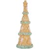 Clayre & Eef 6PR5830 Décoration Sapin de Noël Ø 9x25 cm Brun-Vert