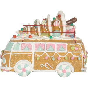 Clayre & Eef 6PR5837 Bus Décoratif LED 31x12x23 cm