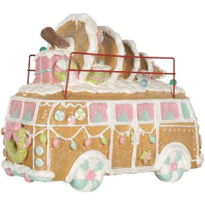 Clayre & Eef 6PR5837 Bus Décoratif LED 31x12x23 cm