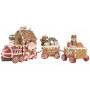 Clayre & Eef Train Décoratif 33x10x15 cm Brun-Rouge