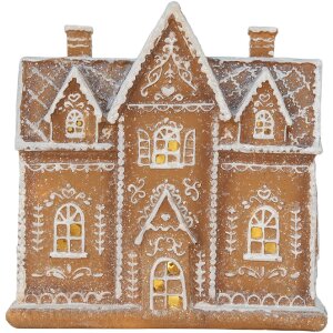 Clayre & Eef 6PR5841 Maison Décoration LED Braun/Weiß