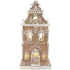 Maison Décorative LED Clayre & Eef 9x7x18 cm Braun-Rosa