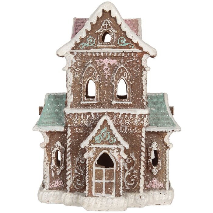 Clayre & Eef 6PR5844 Maison Décorative LED 15x12x20 cm