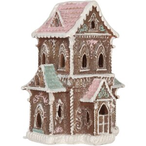 Clayre & Eef 6PR5844 Maison Décorative LED 15x12x20 cm