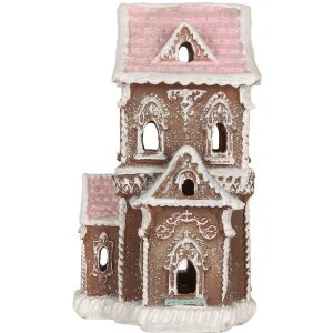 Clayre & Eef 6PR5844 Maison Décorative LED 15x12x20 cm