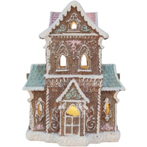 Clayre & Eef 6PR5844 Maison Décorative LED 15x12x20 cm
