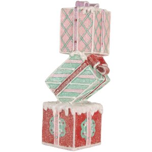 Clayre & Eef Décoration cadeaux empilés 14x16x36 cm