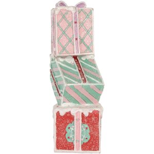 Clayre & Eef Décoration cadeaux empilés 14x16x36 cm