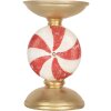 Bougeoir LED Ø 10x16 cm Doré Blanc Clayre & Eef