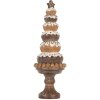 Clayre & Eef 6PR5852 Déco Sapin de Noël Ø 11x33 cm Marron & Blanc
