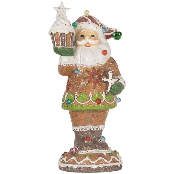 Clayre & Eef Père Noël avec LED 15x13x32 cm