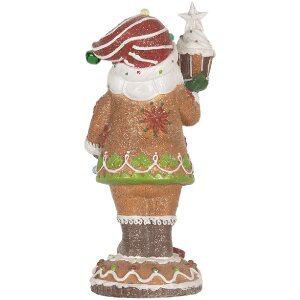 Clayre & Eef Père Noël avec LED 15x13x32 cm