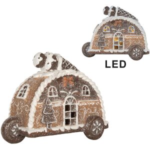 Clayre & Eef 6PR5854 Maison Décorative LED 21x11x16 cm
