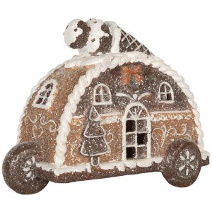 Clayre & Eef 6PR5854 Maison Décorative LED 21x11x16 cm