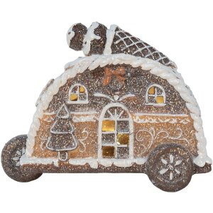 Clayre & Eef 6PR5854 Maison Décorative LED 21x11x16 cm