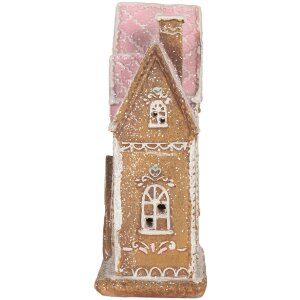 Clayre & Eef Maison Décorative LED 21x8x20 cm Braun Rosa