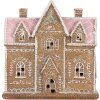 Clayre & Eef Maison Décorative LED 21x8x20 cm Braun Rosa
