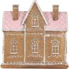 Clayre & Eef Maison Décorative LED 21x8x20 cm Braun Rosa