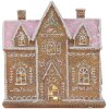 Clayre & Eef Maison Décorative LED 21x8x20 cm Braun Rosa