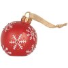 Clayre & Eef 6PR5858 Boule de Noël LED Ø 12x14 cm