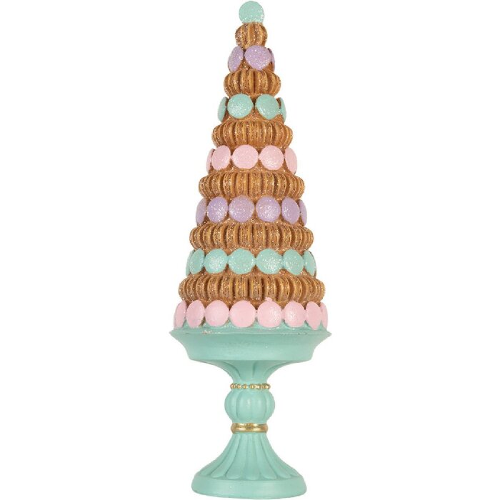 Sapin de Noël Décoratif Ø 13x40 cm Vert & Marron Clayre & Eef
