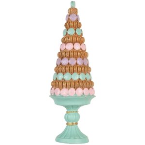 Sapin de Noël Décoratif Ø 13x40 cm Vert & Marron Clayre & Eef