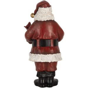 Clayre & Eef Père Noël avec Livre 10x10x21 cm