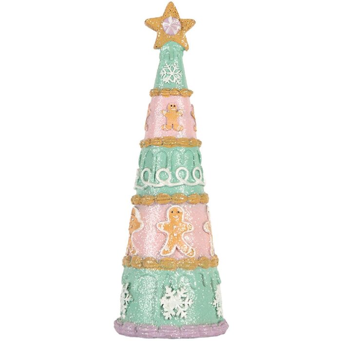Clayre & Eef Sapin de Noël Ø 9x25 cm