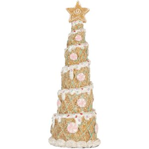 Clayre & Eef 6PR5866 Décoration Sapin de Noël 9x25 cm