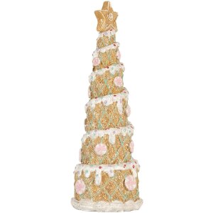 Clayre & Eef 6PR5866 Décoration Sapin de Noël 9x25 cm