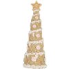 Clayre & Eef 6PR5866 Décoration Sapin de Noël 9x25 cm