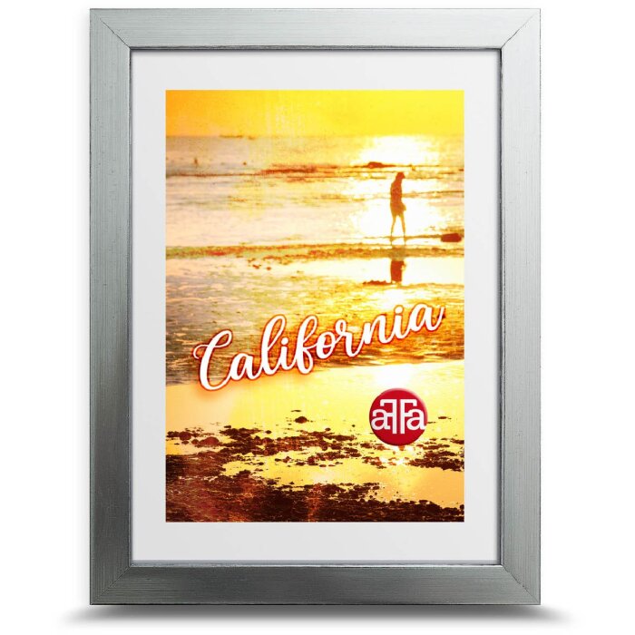 FrameFactory Cadre Photo California Argent 13x18 cm Acrylique