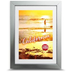 FrameFactory California cadre photo argent 18x24 cm acrylique