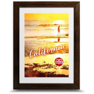Cadre Photo California Marron 10x15 cm Acrylique