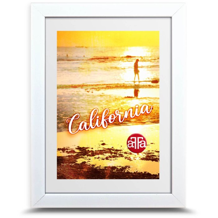 FrameFactory California 10x15 cm Acrylique – Cadre Photo Blanc