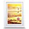 Cadre Photo California Blanc 13x18 cm Plexiglas