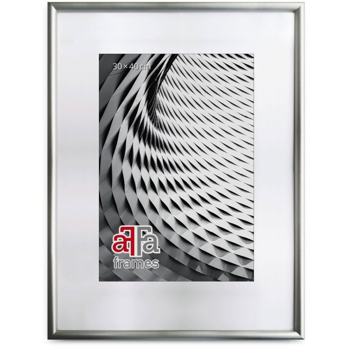 FramesFactory Cadre Photo Bois Argent 29,7x42 cm Plexiglas