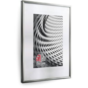 FramesFactory Cadre Photo Bois Argent 29,7x42 cm Plexiglas