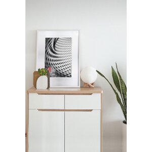 FramesFactory Cadre Photo Bois Finger 40x50 cm Blanc Acrylique